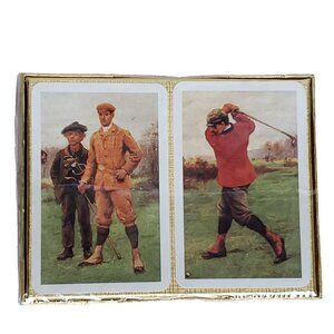 St Andrews Golf Playing Cards Two Deck Pack Piatnik Austria NEW Sealed Dad Gift